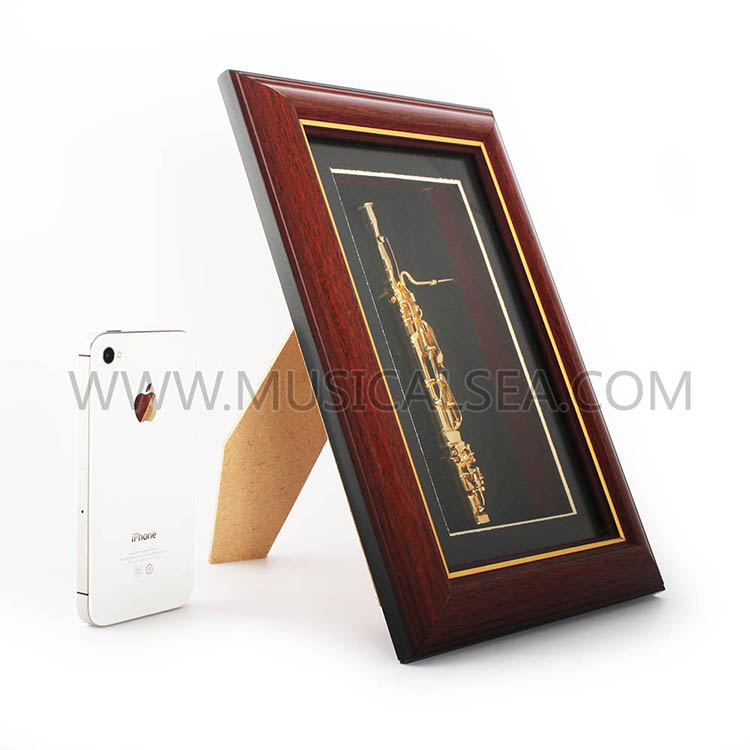 Miniature bassoon decorative photo frame pict